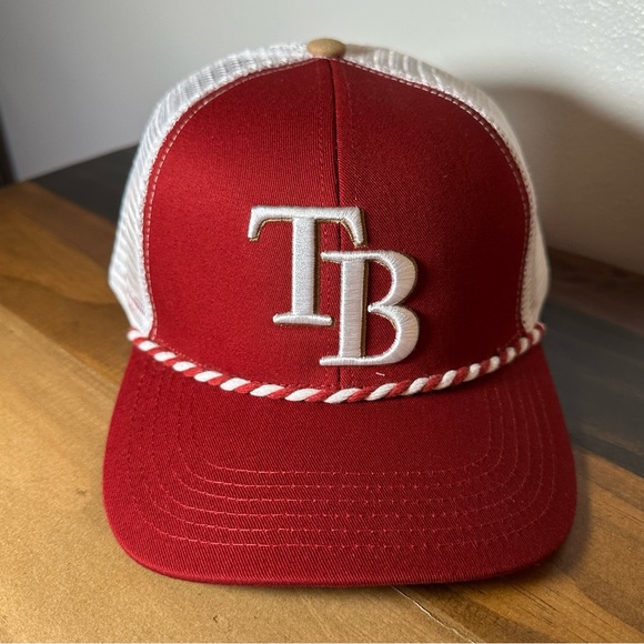Melonwear Other - Tampa Bay Rays Crimson Red Melonwear Trucker Snapback Rope Hat TB New